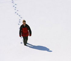 Walking in winter